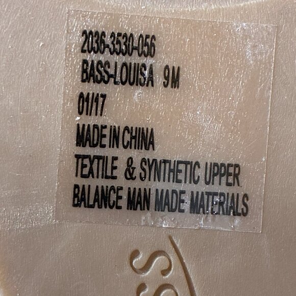 Bass Wedge Sandals Louisa Womens 9 M Strappy Elastic Metallic Beige Resort Vacay - Picture 6 of 11